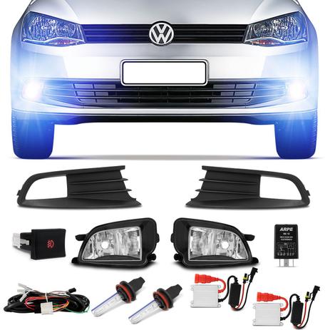 Kit Farol de Milha Gol Voyage G6 2013 a 2016 Auxiliar Neblina com Moldura Milha + Kit Xenon H8 8000k - Prime Menor preço em Kit Farol de Milha Gol Voyage G6 2013 a 2016 Auxiliar Neblina com Moldura Milha + Kit Xenon H8 8000k - Prime