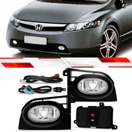 KIT FAROL DE MILHA HONDA CIVIC2006 Até 2008 - Zeene Menor preço em KIT FAROL DE MILHA HONDA CIVIC2006 Até 2008 - Zeene