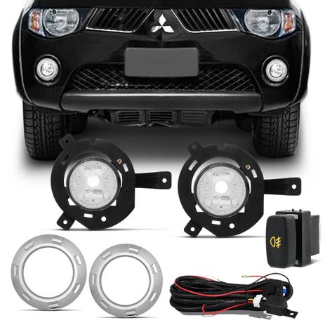 Kit Farol de Milha L200 Triton 2005 2006 2007 2008 2009 2010 Auxiliar Neblina - Prime Menor preço em Kit Farol de Milha L200 Triton 2005 2006 2007 2008 2009 2010 Auxiliar Neblina - Prime