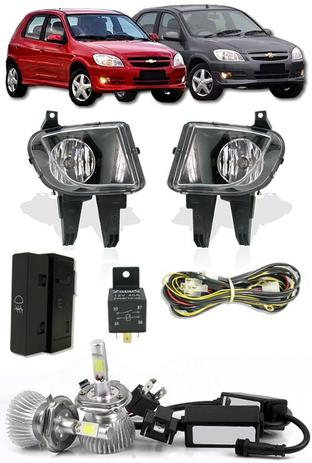 Kit Farol de Milha Neblina Chevrolet Novo Celta Prisma 2012 2013 2014 2015 - Interruptor Modelo Original + Kit Lâmpada Super LED 6000K - Suns / zapos / tiger Menor preço em Kit Farol de Milha Neblina Chevrolet Novo Celta Prisma 2012 2013 2014 2015 - Interruptor Modelo Original + Kit Lâmpada Super LED 6000K - Suns / zapos / tiger