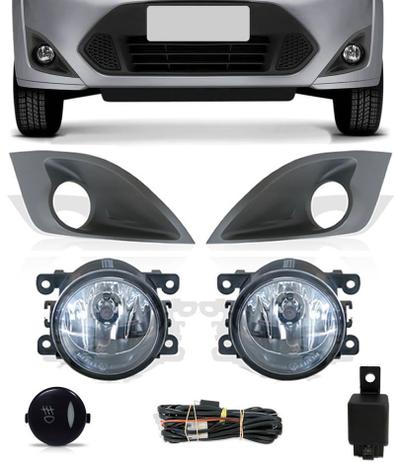Kit Farol de Milha Neblina Ford Fiesta 2011 2012 2013 2014 - Interruptor Modelo Original - Suns / Zapos / Tiger Menor preço em Kit Farol de Milha Neblina Ford Fiesta 2011 2012 2013 2014 - Interruptor Modelo Original - Suns / Zapos / Tiger