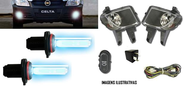 Kit Farol de Milha Neblina Gm Celta / Prisma 2006 / 2011 - Interruptor Original + Kit Xenon HB4 Com Reator Digital - 6000K ou 8000K - Automotive import Menor preço em Kit Farol de Milha Neblina Gm Celta / Prisma 2006 / 2011 - Interruptor Original + Kit Xenon HB4 Com Reator Digital - 6000K ou 8000K - Automotive import