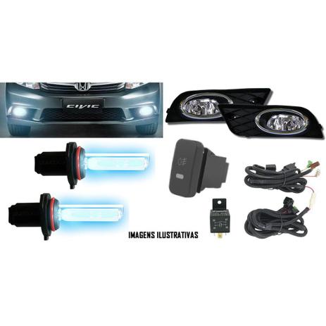 Kit Farol de Milha Neblina Honda New Civic 2012 / 2013 / 2014 - Interruptor Modelo Original + Kit Xenon H11 Com Reator Digital - 6000K ou 8000K - Zapos + mr import Menor preço em Kit Farol de Milha Neblina Honda New Civic 2012 / 2013 / 2014 - Interruptor Modelo Original + Kit Xenon H11 Com Reator Digital - 6000K ou 8000K - Zapos + mr import