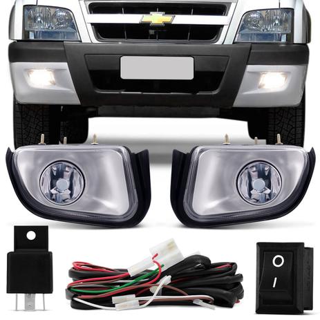 Kit Farol de Milha S10 Blazer 2001 a 2011 Auxiliar Neblina - Kit Prime Menor preço em Kit Farol de Milha S10 Blazer 2001 a 2011 Auxiliar Neblina - Kit Prime