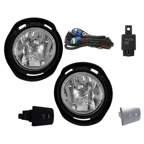 Kit Farol de Milha Shocklight Etios HATCH/ Sedan 12 Botao Original Cinza e Preto - SL-250910 Menor preço em Kit Farol de Milha Shocklight Etios HATCH/ Sedan 12 Botao Original Cinza e Preto - SL-250910