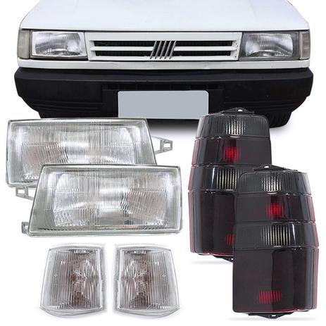 Kit Farol Fiorino Elba 1991 1992 1993 1994 1995 1996 Pisca Cristal e Lanterna Traseira Fume 06 Peças - Varius Menor preço em Kit Farol Fiorino Elba 1991 1992 1993 1994 1995 1996 Pisca Cristal e Lanterna Traseira Fume 06 Peças - Varius