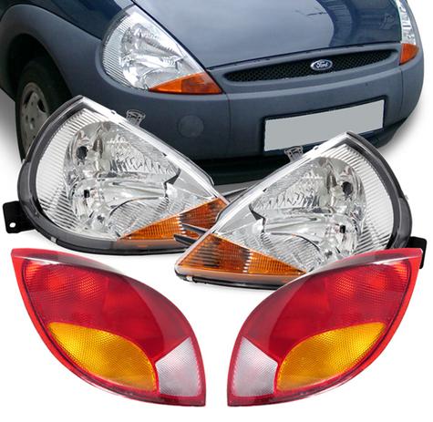 Kit Farol Ford Ka 97 98 99 00 01 02 03 04 05 06 07 Pisca Ambar e Lanterna Traseira Tricolor 04 Peças - Varius Menor preço em Kit Farol Ford Ka 97 98 99 00 01 02 03 04 05 06 07 Pisca Ambar e Lanterna Traseira Tricolor 04 Peças - Varius