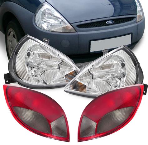 Kit Farol Ford Ka 97 98 99 00 01 02 03 04 05 06 07 Pisca Cristal e Lanterna Traseira Fume 04 Peças - Varius Menor preço em Kit Farol Ford Ka 97 98 99 00 01 02 03 04 05 06 07 Pisca Cristal e Lanterna Traseira Fume 04 Peças - Varius