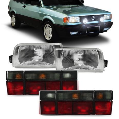 Kit Farol Gol 1991 1992 1993 1994 1995 e Par Lanterna Traseira Fume Original Arteb 04 Peças Menor preço em Kit Farol Gol 1991 1992 1993 1994 1995 e Par Lanterna Traseira Fume Original Arteb 04 Peças