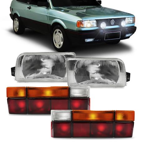 Kit Farol Gol 1991 1992 1993 1994 1995 e Par Lanterna Traseira Tricolor Original Arteb 04 Peças Menor preço em Kit Farol Gol 1991 1992 1993 1994 1995 e Par Lanterna Traseira Tricolor Original Arteb 04 Peças