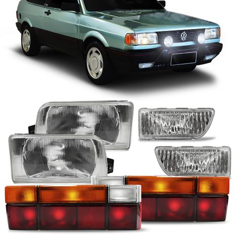 Kit Farol Gol Quadrado 91 92 93 94 95 com Farol Milha e Lanterna Tricolor Original Arteb 06 Peças Menor preço em Kit Farol Gol Quadrado 91 92 93 94 95 com Farol Milha e Lanterna Tricolor Original Arteb 06 Peças