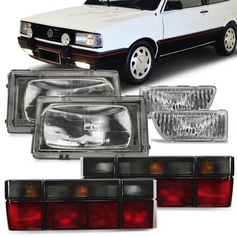 Kit Farol Maior Gol GTI GTS 87 88 89 90 com Farol Milha e Lanterna Fume Original Arteb 06 Peças Menor preço em Kit Farol Maior Gol GTI GTS 87 88 89 90 com Farol Milha e Lanterna Fume Original Arteb 06 Peças