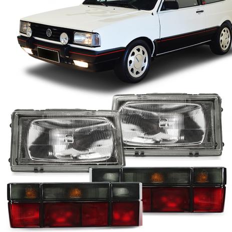 Kit Farol Maior Gol GTI GTS 87 88 89 90 e Par Lanterna Traseira Fume Original Arteb 04 Peças Menor preço em Kit Farol Maior Gol GTI GTS 87 88 89 90 e Par Lanterna Traseira Fume Original Arteb 04 Peças