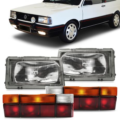 Kit Farol Maior Gol GTI GTS 87 88 89 90 e Par Lanterna Traseira Tricolor Original Arteb 04 Peças Menor preço em Kit Farol Maior Gol GTI GTS 87 88 89 90 e Par Lanterna Traseira Tricolor Original Arteb 04 Peças