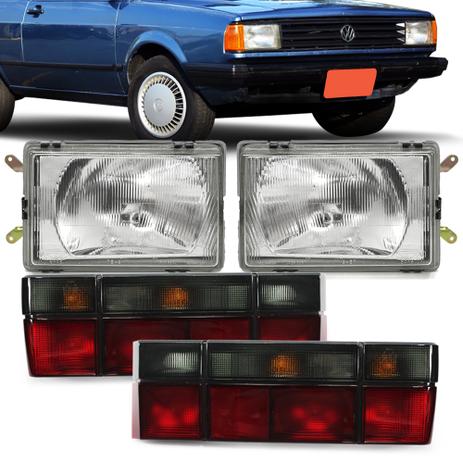Kit Farol Menor Gol 1987 1988 1989 1990 e Par Lanterna Traseira Fume Original Arteb 04 Peças Menor preço em Kit Farol Menor Gol 1987 1988 1989 1990 e Par Lanterna Traseira Fume Original Arteb 04 Peças