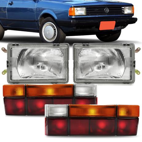 Kit Farol Menor Gol 1987 1988 1989 1990 e Par Lanterna Traseira Tricolor Original Arteb 04 Peças Menor preço em Kit Farol Menor Gol 1987 1988 1989 1990 e Par Lanterna Traseira Tricolor Original Arteb 04 Peças