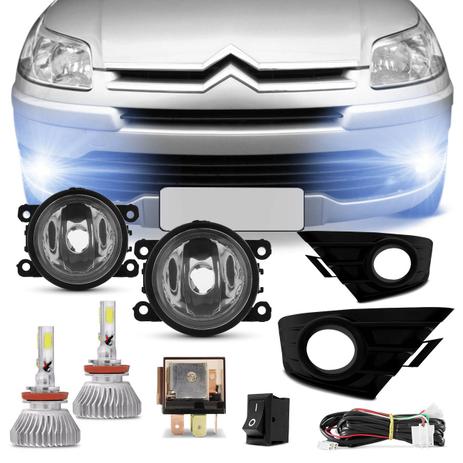 Kit Farol Milha C4 Hatch Pallas 08 a 12 com Par de Lâmpadas Super LED 3D Headlight H11 6000K 9000LM - Prime Menor preço em Kit Farol Milha C4 Hatch Pallas 08 a 12 com Par de Lâmpadas Super LED 3D Headlight H11 6000K 9000LM - Prime