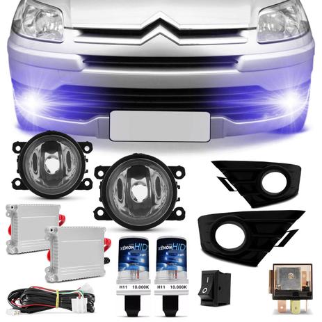 Kit Farol Milha C4 Hatch Pallas 2008 a 2012 e Par Xênon H11 10000K com Reator Anti Flicker - Prime é boa?