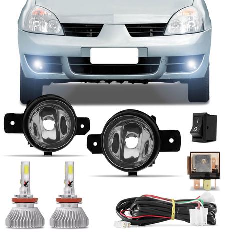 Kit Farol Milha Clio 03 a 12 com Par Lâmpada Super LED 3D Headlight H11 6000K 9000LM Efeito Xênon - Prime Menor preço em Kit Farol Milha Clio 03 a 12 com Par Lâmpada Super LED 3D Headlight H11 6000K 9000LM Efeito Xênon - Prime