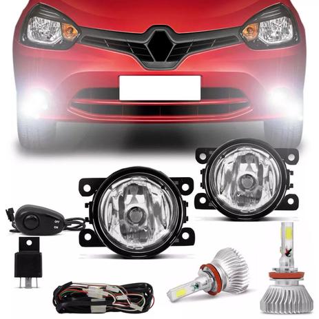 Kit Farol Milha Clio 2013 2014 2015 2016 Auxiliar Neblina + Kit Super LED 3D 6000K - Prime Menor preço em Kit Farol Milha Clio 2013 2014 2015 2016 Auxiliar Neblina + Kit Super LED 3D 6000K - Prime
