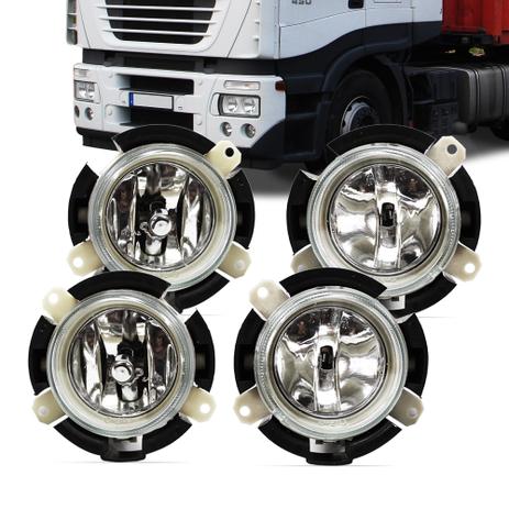 Kit Farol Milha e Neblina Iveco Stralis 03 04 05 06 07 08 09 10 11 12 13 14 Lente Vidro 04 Peças - Orgus é boa?