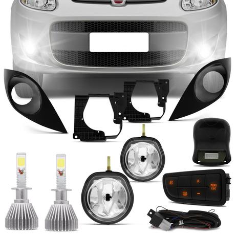 Kit Farol Milha FIAT Palio G5 12 a 17 Auxiliar Neblina com Par Lâmpadas Super LED H1 6000K 6400LM - Prime Menor preço em Kit Farol Milha FIAT Palio G5 12 a 17 Auxiliar Neblina com Par Lâmpadas Super LED H1 6000K 6400LM - Prime