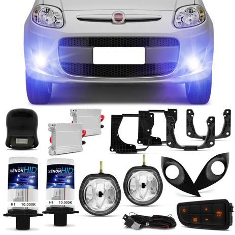 Kit Farol Milha FIAT Palio G5 2012 a 2017 com Auxiliar Neblina e Par de Xênon H1 10000K com Reator - Prime é boa?
