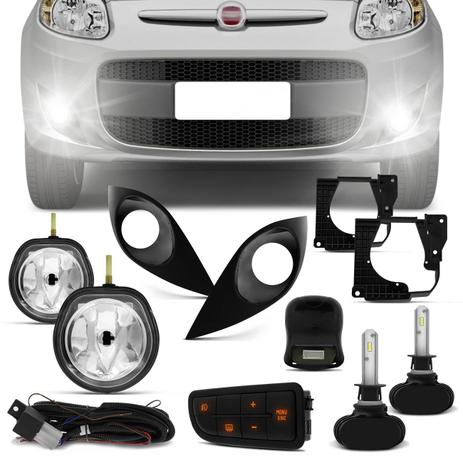 Kit Farol Milha Fiat Palio G5 2012 a 2017 com Par Lâmpadas Ultraled H1 6000K 8000LM Efeito Xênon - Prime Menor preço em Kit Farol Milha Fiat Palio G5 2012 a 2017 com Par Lâmpadas Ultraled H1 6000K 8000LM Efeito Xênon - Prime