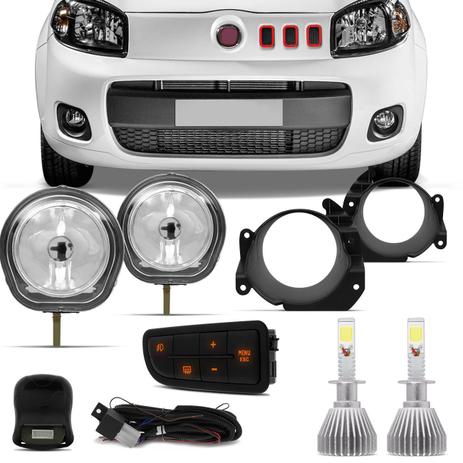 Kit Farol Milha FIAT Uno Way Attractive Fiorino com Par Lâmpadas Super LED H1 6000K 6400LM - Prime Menor preço em Kit Farol Milha FIAT Uno Way Attractive Fiorino com Par Lâmpadas Super LED H1 6000K 6400LM - Prime