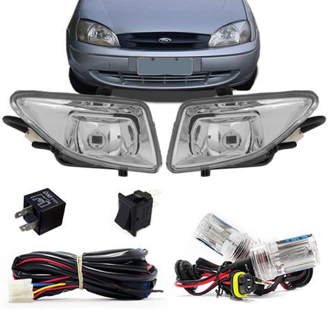 Kit Farol Milha Fiesta 00 01 02 Courier 00 01 02 03 04 05 06 07 08 09 10 + Kit Xenon 6000K Auxiliar - Fortluz é boa?