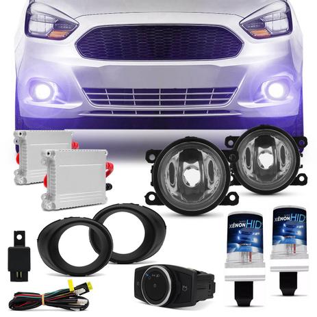 Kit Farol Milha Ford Ka 15 a 17 Auxiliar Neblina com Par Xênon H11 10000K Reator Anti Flicker - Prime é boa?