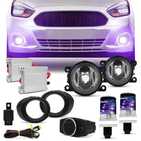 Kit Farol Milha Ford Ka 15 a 17 Auxiliar Neblina com Par Xênon H11 12000K Reator Anti Flicker - Prime é boa?