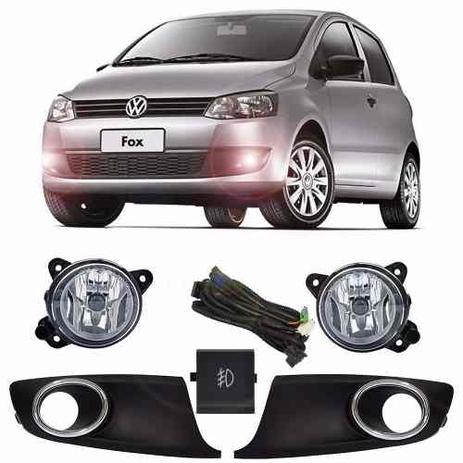 Kit Farol Milha Fox 2013/14/15 Mold Aro Cromado Neblina Vw - Tiger Menor preço em Kit Farol Milha Fox 2013/14/15 Mold Aro Cromado Neblina Vw - Tiger