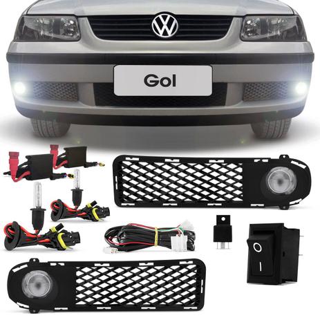 Kit Farol Milha Gol G3 00 a 02 Fase 1 + Kit Xenon H3 6000K - Prime Menor preço em Kit Farol Milha Gol G3 00 a 02 Fase 1 + Kit Xenon H3 6000K - Prime