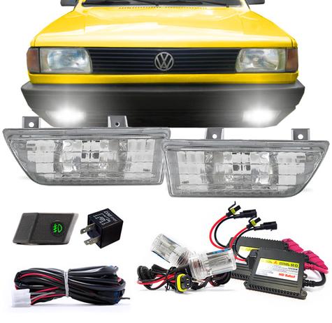 Kit Farol Milha Gol Parati Saveiro Quadrado 1987 A 1994 Estriado Botao Tecla + Xenon 6000K Auxiliar - Fortluz é boa?