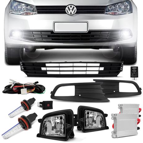 Kit Farol Milha Gol Voyage G6 2013 a 2016 + Grade Moldura Milha + Kit Xenon H8 8000K Azulado - Prime Menor preço em Kit Farol Milha Gol Voyage G6 2013 a 2016 + Grade Moldura Milha + Kit Xenon H8 8000K Azulado - Prime