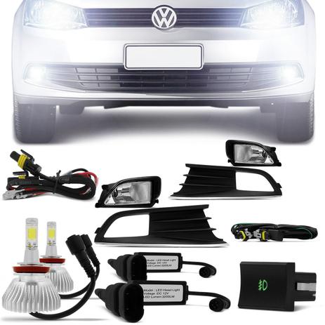 Kit Farol Milha Gol Voyage G6 2013 a 2016 + Par Lâmpadas Super LED Efeito Xênon - Prime Menor preço em Kit Farol Milha Gol Voyage G6 2013 a 2016 + Par Lâmpadas Super LED Efeito Xênon - Prime