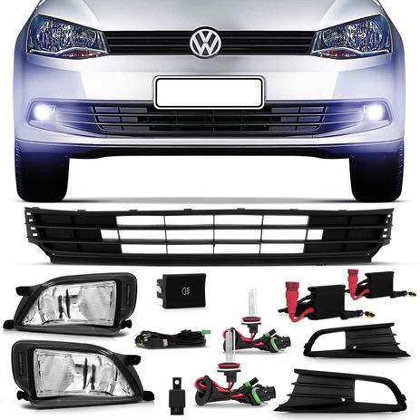 Kit Farol Milha Gol Voyage G6 + Grade Para-Choque + Kit Xênon 8000K - Prime Menor preço em Kit Farol Milha Gol Voyage G6 + Grade Para-Choque + Kit Xênon 8000K - Prime