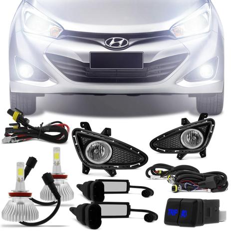Kit Farol Milha HB20 12 a 15 HB20S 13 14 + Par Lâmpadas Super LED H8 Efeito Xenon - Prime Menor preço em Kit Farol Milha HB20 12 a 15 HB20S 13 14 + Par Lâmpadas Super LED H8 Efeito Xenon - Prime