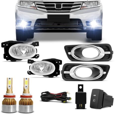 Kit Farol Milha Honda City 12 a 14 com Par Lâmpada Ultra LED Full H11 6000K 8000LM Efeito Xênon - Prime Menor preço em Kit Farol Milha Honda City 12 a 14 com Par Lâmpada Ultra LED Full H11 6000K 8000LM Efeito Xênon - Prime