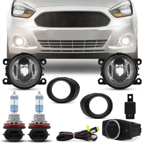Kit Farol Milha Ka 15 a 17 Auxiliar Neblina com Par Lâmpada Halógena Osram Unlimited H11 3900K - Prime Menor preço em Kit Farol Milha Ka 15 a 17 Auxiliar Neblina com Par Lâmpada Halógena Osram Unlimited H11 3900K - Prime