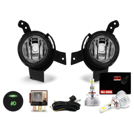 Kit Farol Milha Ka 2008 2009 2010 2011 Auxiliar Neblina + Par Lâmpadas Super LED 3D 6000K - Kit prime é boa?