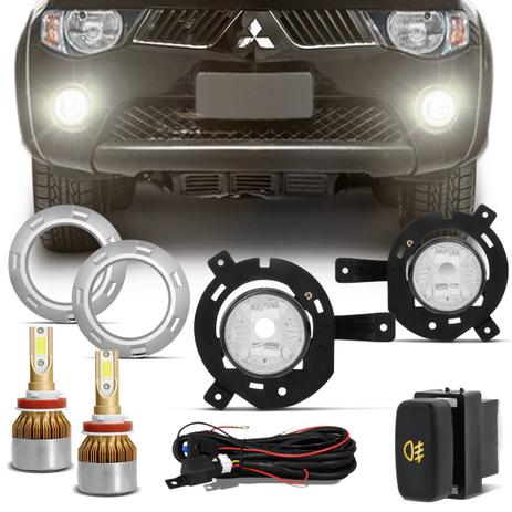 Kit Farol Milha L200 Triton 05 a 10 com Par Lâmpadas Ultra LED Full H11 6000K 12V e 24V Efeito Xênon - Prime Menor preço em Kit Farol Milha L200 Triton 05 a 10 com Par Lâmpadas Ultra LED Full H11 6000K 12V e 24V Efeito Xênon - Prime