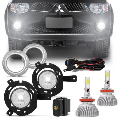 Kit Farol Milha L200 Triton 05 a 10 e Par Lâmpada Super LED 3D H11 6000K 36W 7200LM Efeito Xênon - Prime Menor preço em Kit Farol Milha L200 Triton 05 a 10 e Par Lâmpada Super LED 3D H11 6000K 36W 7200LM Efeito Xênon - Prime