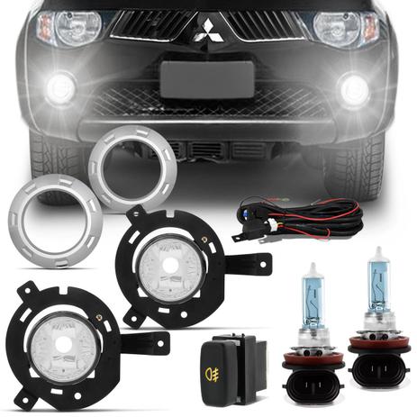 Kit Farol Milha L200 Triton 2005 a 2010 com Par Lâmpada Osram Cool Blue Intense H11 Luz Super Branca - Prime é boa?