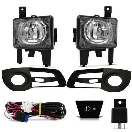 Kit Farol Milha Montana 11 12 13 14 15 + grades botao central - Cabeça car Menor preço em Kit Farol Milha Montana 11 12 13 14 15 + grades botao central - Cabeça car