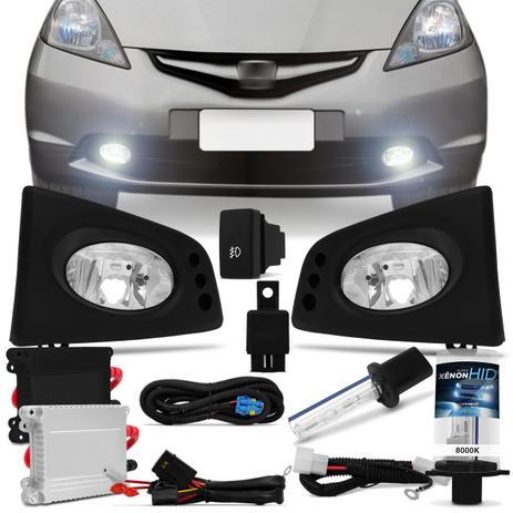 Kit Farol Milha New Fit 2009 2010 2011 Auxiliar Neblina + Par Xênon 8000K - Prime é boa?