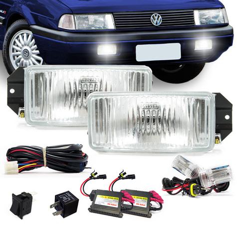 Kit Farol Milha Santana Quantum 1991 1992 1993 1994 1995 1996 1997 + Kit Xenon 4300K Auxiliar - Orgus é boa?