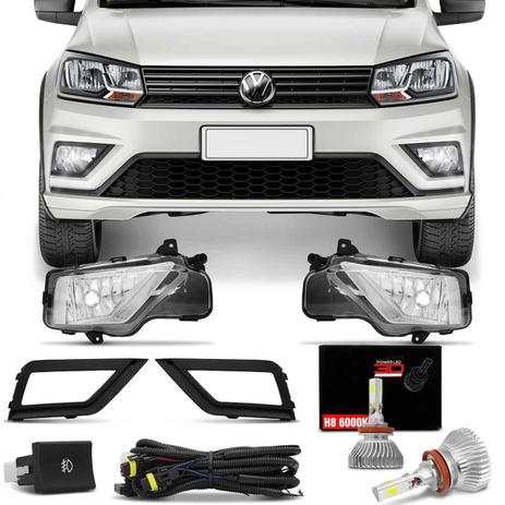 Kit Farol Milha Saveiro G7 2016 2017 2018 Gol Track G7 2017 2018 + Par Lâmpadas Super LED 3D 6000K - Prime é boa?