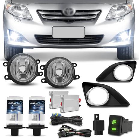 Kit Farol Milha Toyota Corolla 2008 a 2011 com Par Xênon H11 6000K Reator Anti Flicker - Prime Menor preço em Kit Farol Milha Toyota Corolla 2008 a 2011 com Par Xênon H11 6000K Reator Anti Flicker - Prime